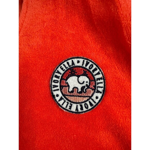 Ivory Ella Swimwear Womens Size Small Cover Up Red Sleeveless V Neck Hooded - Picture 3 of 10